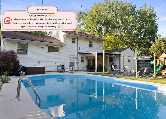 Pool-hottub-gameroom-firepit-gym-sauna-playground * Columbus